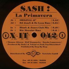 Sash! - Sash! - La Primavera - X-It