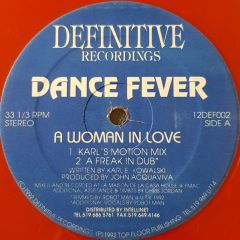 Dance Fever - Dance Fever - a Woman In Love (Red Vinyl) - Definitive
