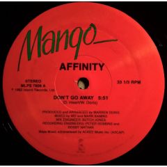 Affinity - Affinity - Don't Go Away - Mango