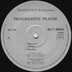 Progressive Transe - Progressive Transe - Black Sun - Trans'Pact Productions