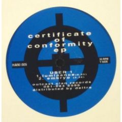 User1 - User1 - Certificate Of Conformity EP - Outcast Clan