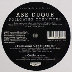 Abe Duque - Abe Duque - Following Conditions - Gigolo