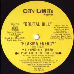 Brutal Bill - Brutal Bill - Plasma Energy - City Limits