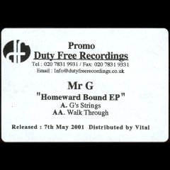 Mr G - Mr G - Homeward Bound EP - Duty Free
