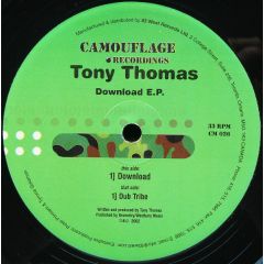 Tony Thomas - Tony Thomas - Download EP - Camouflage