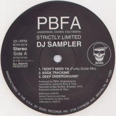 Pbfa - Pbfa - DJ Sampler - Boss