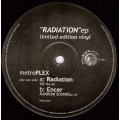 Metroplex - Metroplex - Radiation EP - Penny Black