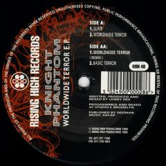 Knight Phantom - Knight Phantom - Worldwide Terror EP - Rising High