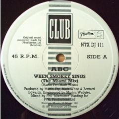 ABC - ABC - When Smokey Sings - Neutron Records