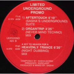 Sasha (The Italian One) - Sasha (The Italian One) - Heavenly Trance - Limited Underground