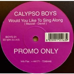 Calypso Boys - Calypso Boys - Would You Like To Sing Along - Boys 01