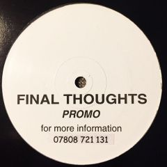 Unknown Artist - Unknown Artist - Final Thoughts - Final Thoughts 1