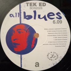 Tek Ed - Tek Ed - All Blues - Botchit & Scarper