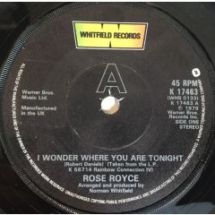 Rose Royce - Rose Royce - I Wonder Where You Are Tonight - Whitfield