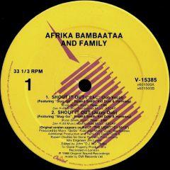 Afrika Bambaataa & Family  - Afrika Bambaataa & Family  - Shout It Out - Capitol