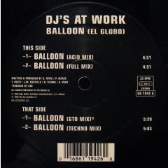 Djs At Work - Djs At Work - Balloon - Go Bang