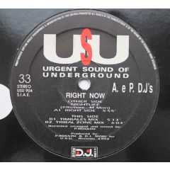 A e P DJ's - A e P DJ's - Right Now - Urgent Sound Of Underground