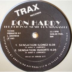 Ron Hardy - Ron Hardy - Sensation (White Vinyl) - Trax