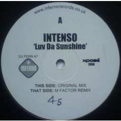 Intenso Project - Intenso Project - Luv Da Sunshine - Inferno, Xposé