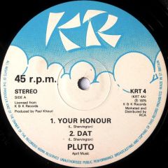 Pluto - Pluto - Your Honour / Dat - KR