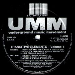 Transitive Elements - Transitive Elements - Volume 1 - UMM