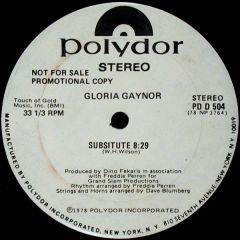 Gloria Gaynor - Gloria Gaynor - Subsitute - Polydor