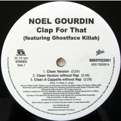Noel Gourdin Feat. Ghostface Killah - Noel Gourdin Feat. Ghostface Killah - Clap For That - Sony