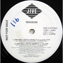 Whodini - Whodini - Any Way I Gotta Swing It - Jive