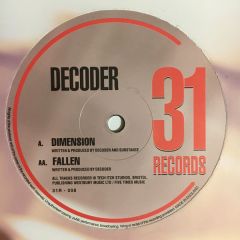 Decoder - Decoder - Dimension/Fallen - 31 Records