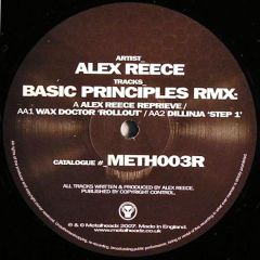 Alex Reece - Alex Reece - Basic Principles - Metalheadz