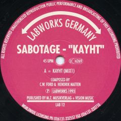 Sabotage - Sabotage - Kayht - Labworks Germany