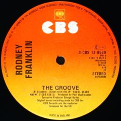 Rodney Franklin - Rodney Franklin - The Groove - CBS