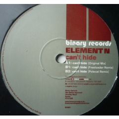 Element N - Element N - Can't Hide - Binary Records