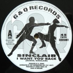 Sinclair - Sinclair - i want you back - 	G & Q Records