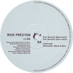 Rick Preston - Rick Preston - Soul Searchin' / Ultrasuede - Glasgow Underground