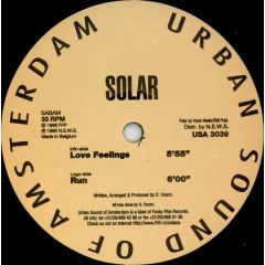 Solar - Solar - Love Feelings - Urban Sound Of Amsterdam