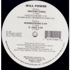Will Power - Will Power - Rhythm Thing - Red Cat Records