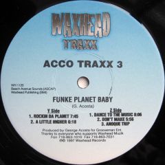 Acco Traxx 3 - Acco Traxx 3 - Funke Planet Baby - Waxhead Records
