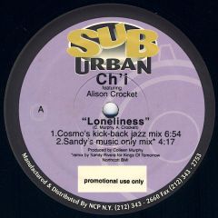 Ch'I Feat.Alison Crockett - Ch'I Feat.Alison Crockett - Loneliness - Suburban