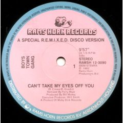 Boys Town Gang - Boys Town Gang - Can't Take My Eyes Off You - Rams Horn Records