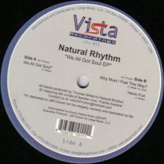 Natural Rhythm - Natural Rhythm - We Allgot Soul EP - Vista
