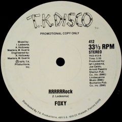 Foxy - Foxy - Rrrrrrock - Tk Disco