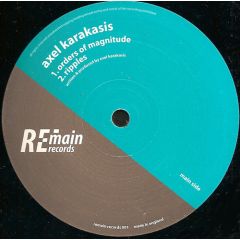 Axel Karakasis - Axel Karakasis - Orders Of Magnitude / Ripples - Remain Records 1