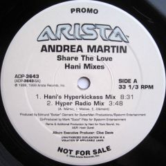 Andrea Martin - Andrea Martin - Share The Love - Arista