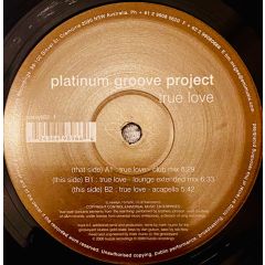 Platinum Groove Project - Platinum Groove Project - True Love - Hussle Recordings