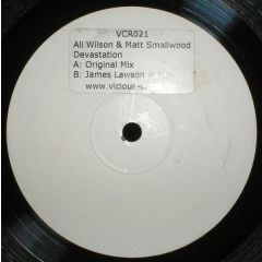 Ali Wilson & Matt Smallwood - Ali Wilson & Matt Smallwood - Devastation - Vicious Circle Recordings