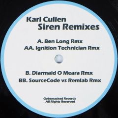 Karl Cullen - Karl Cullen - Siren (Remixes) - Gobsmacked