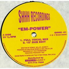 Malcolm Bowes & Neil Mclellan - Malcolm Bowes & Neil Mclellan - Em-Power - 	Shhh Recordings