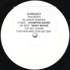 Q Project - Q Project - Alliance Remixes - Legend Records (UK)