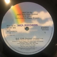 Peabo Bryson - Peabo Bryson - D.C. Cab / Knock Me On My Feet (Instrumental) - MCA